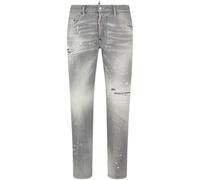 Dsquared2 Skater Jean Paint Splatter Light Grey Wash Jeans