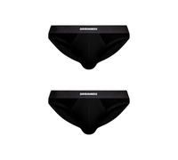 DSQUARED2 Twin Pack Brief DCX200070 (IT, Testo, M, Regular, Regular, 001- Negro)