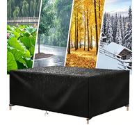 DSRDRFG Funda para Muebles De Jardín 160x65x120cm/LaxAnxAL Funda Protectora Mesa Exterior, Impermeable Anti Viento, Anti UV, Funda Sofa Jardin Exterior para Muebles de Exteriors Sillas Mesas, Negro