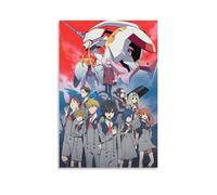 DSSCXYZM Darling in The Franxx - Póster de anime clásico de acción de anime para pared, pintura decorativa para dormitorio, 20 x 30 cm, estilo sin marco