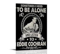 DSSCXYZM Eddie Cochran - Lienzo decorativo para pared, diseño de bandas legendarias y cantantes pop, 40 x 60 cm, estilo marco