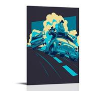 DSSCXYZM Lupin The 3rd Classic Anime Action - Lienzo decorativo para pared, póster decorativo para dormitorio, 30 x 45 cm, estilo marco