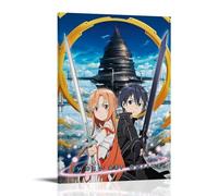 DSSCXYZM Sword Art Online - Póster de anime clásico de acción de anime, arte de pared, pintura decorativa para dormitorio, póster de 50 x 75 cm, estilo marco