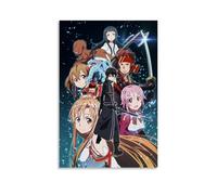 DSSCXYZM Sword Art Online - Póster de anime clásico de acción de anime, arte de pared, pintura decorativa para dormitorio, póster de 30 x 45 cm, estilo sin marco