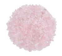dssmboom 1 Libro tumbado chips piedra triturada para la fabricación de joyas, piedra de cristal de cuarzo rosa para la decoración del hogar, relleno de jarrón, 0,2 "-0,35"