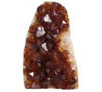 dssmboom Natural Citrino Bruto Crystal Cluster mineral espécimen para la meditación y el equilibrio de Chakras, Piedra decorativa Feng Shui Citrino Geoda Cluster para la Riqueza, 301-400 g
