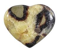 Dssmboom Natural Septarian Dragon Stone Crystal Heart Pocket Stone, Love Heart Septaran Dragon Stone para Chakra Balancing & Meditation Home Decor, 101-200 g