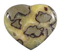 Dssmboom Natural Septarian Dragon Stone Crystal Heart Pocket Stone, Love Heart Septaran Dragon Stone para Chakra Balancing & Meditation Home Decor, 301-400 g
