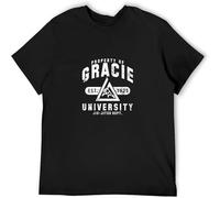 Dstarbbk Brazilian Jiu Jitsu Gracie University Gym Martial Arts T Shirt Graphic Unisex Black XXL