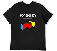 Dstarbbk Foreigner Band Music Logo Men's T Shirt Black L
