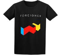 Dstarbbk Foreigner Moomba Cotton Round Neck Shirt for Men Black XL