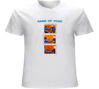Dstarbbk Gang of Four Entertain Ment T Shirt Short Sleeve Cotton Tops White XL