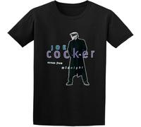 Dstarbbk Men's Joe Cocker Across from Midnight Cotton T Shirt Black XL