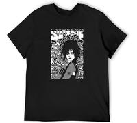 Dstarbbk Mens T Shirt Siouxsie Sioux & The Banshees Post Punk Goth Gig Flyer Graphic Unisex Black S