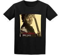 Dstarbbk Steve Winwood Nine Lives Casual Shirt Men's Short Sleeve Cotton Tops Black S