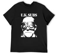 Dstarbbk UK SUBS Another Kind of Blues T Shirt Short Sleeve Cotton Tops Black L
