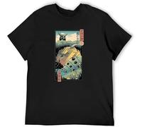 Dstarbbk Ukiyo E Wind Valley Nausicaa of The Men's T ShirtTop Sweatshirt Short Sleeve Black S