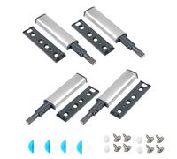 Dstarymnix Push to Open Door Catches, Push Open Latch para Puertas y Cajones Sistema Apertura Puertas a Presión Cierre Suave Cajones y Armarios Cocina Sin Tirador 4 Piezas, Drawer Closer, Cabinet Lock