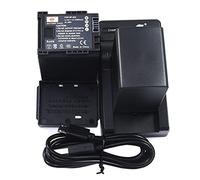 DSTE® 2 baterías de iones de litio recargables BP-828 + adaptador de cargador de coche y viaje DC26U para Canon VIXIA HFS10 HFS11 HFS20 HFS21 HFS30 HFS100 HFS200 HF11 HF20 HF21 HF200 HG21 HFG10 HFG20 Cámara HFG30 HFM30 HFM31 HFM32 HFM300 HFM301 HFM40 HFM41 HFM400 XA10 XA20 XA25