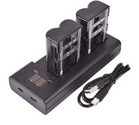 DSTE 2 baterías de Repuesto NP-FM500H + Cargador USB Dual con Pantalla LCD Compatible con Sony a200,a300,a350,a700,Alpha a58, a99,DSLR-A100/B,DSLR-A100K/B,DSLR-A100W/B,DSLR-A300,DSLR-A300K Cámara
