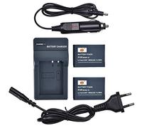 DSTE® 2-Pack BXM-10 Repuesto Batería + DC175E Viaje Cargador Compatible para XiaoYi BXM-10,XiaoYi YI-M1 Mirrorless