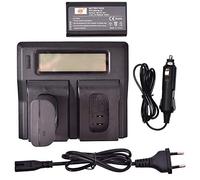 DSTE 2-Pack DMW-BLJ31 DMW-BLJ31e Repuesto Batería + LCD Cargador Compatible para Panasonic DMW-BLJ31, DMW-BLJ31e, Lumix DC-S1, DC-S1R, DC-S1H, DMW-BGS1R