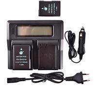 DSTE 2-Pack EN-EL14 ENEL14 Repuesto Batería + LCD Cargador Compatible para Nikon Coolpix P7000, P7100, P7700, DF, D3100, D3200, D3500, D5100, D5200, D5300