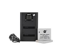 DSTE 2 Pack NB-4L NB 4L Batería de Repuesto + Cargador USB Dual con Pantalla LCD Compatible con Canon PowerShot SD1100 is SD1400 TX1 ELPH 100