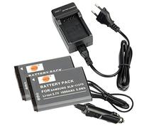 DSTE（2 Pack） SLB-1137D Batería + Cargador Compatible para Samsung i80 i85 i100 L74