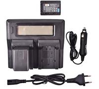 DSTE 2-Pack VW-VBT380 Batería + LCD Cargador Compatible para Panasonic HC-V210,HC-V520,VW-BC10E,HC-W580,HC-V750,HC-WX970,HC-V710,HC-V720
