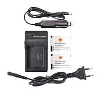 DSTE 2-Pieza AHDBT-002 Repuesto Batería y DC121E Viaje Cargador Compatible para Hero HERO2 como AHDBT-001