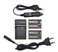 DSTE 2-Pieza BP-511 Repuesto Batería y Cargador Compatible para Canon EOS 10D 20D 20Da 300D 30D 40D 50D 5D D30 D60