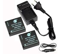 DSTE 2-Pieza DMW-BLE9 Batería y Cargador Compatible para Panasonic Lumix DMC-GF3 DMC-GF3GK DMC-GF5 DMC-GF6 DMC-GX7 DMC-LX100 como DMW-BLE9E DMW-BLE9PP DMW-BLG10