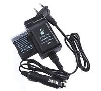 DSTE 2-Pieza EN-EL14 ENEL14 Batería y Viaje Cargador Compatible para Nikon D3100 D3200 D3300 D5100 D5200 D5300 D5500 P7000 P7100 P7200 P7700 P7800