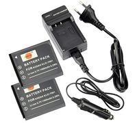 DSTE 2-Pieza KLIC-7001 Repuesto Batería y DC52E Viaje Cargador Compatible para Kodak M1063 M1073 IS M320 M753 Zoom M763 M853 Zoom EcomoyShare M863 M893 IS EcomoyShare V550 V570 V610 V705