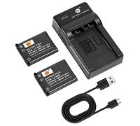 DSTE 2-Pieza LI-40B Batería y Cargador Compatible para Olympus D-630 D-720 D-725 IR-300 FE-20 FE-150 FE-160 FE-190 FE-220 FE-230 FE-240 FE-250 FE-280 FE-290 FE-300 FE-320 FE-330