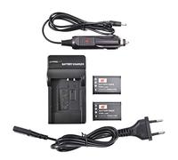 DSTE 2-Pieza LI-60B Repuesto Batería y Cargador para Olympus FE-370 Pentax D-LI78 Nikon EN-EL11 Coolpix S550 S560