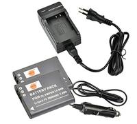 DSTE 2-Pieza LI-90B LI-92B Batería y Cargador Compatible para Olympus SH-50 iHS SH-60 SP-100 SP-100EE Tough TG-1 iHS Tough TG-2 iHS Tough TG-2 TG-1 XZ-2 iHS