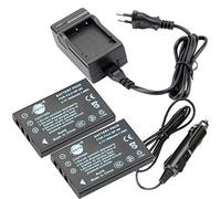 DSTE 2-Pieza NP-60 Repuesto Batería y Cargador Kit para Fujifilm FinePix 50i 601 F401 Zoom F410 Zoom F601 Zoom M603 Zoom