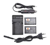 DSTE 2-Pieza NP-90 Repuesto Batería y Cargador Compatible para Casio NP90 Exilim EX-H10 EX-H15 EX-H20G EX-FH100 EX-FH100BK