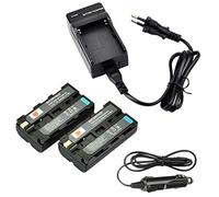 DSTE 2-Pieza NP-F550 NP-F570 Batería y Cargador Compatible para Sony CCD-TR67 CCD-SC5/E CCD-SC55E CCD-TR818 CCD-SC8/E CCD-SC9 CCD-TR67 CCD-TR1 CCD-TR67