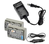 DSTE 2-Pieza NP-FP50 Repuesto Batería y DC04E Viaje Cargador Compatible para Sony DCR-30 DCR-DVD103 DCR-DVD105 DCR-DVD105E DCR-DVD202E DCR-DVD203 DCR-DVD203E DCR-DVD205 DCR-DVD205E DCR-DVD304E