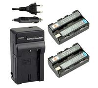 DSTE 2-Pieza NP-FS10 Batería y Cargador Compatible para Sony DCR-PC1 DCR-PC5 DSC- F505 DSC-F55 DSC-P1 DSC-P20 DSC-P30 DSC-P50