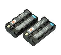 DSTE 2-Pieza Repuesto Batería Compatible con Sony NP-F550 NP-F330 NP-F530 NP-F570 CCD-SC55 DCR-VX2100 DCR-VX2100 DCR-VX2100E DCR-VX700 MVC-FD100 MVC-FD200 MVC-FD5 MVC-FD51 MVC-FD7 MVC-FD88 MVC-FD90