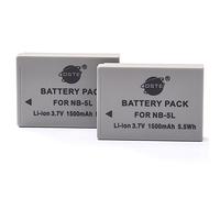 DSTE 2-Pieza Repuesto Batería Compatible para Canon NB-5L PowerShot S100 S110 SD700 IS SD790 SD800 SD850 SD870 SD880 SD890 SD900 SD950 SD970 SD990 SX200 SX210