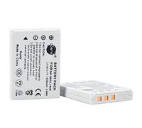 DSTE 2-Pieza Repuesto Batería para Olympus Li-80B T-100 T-110 X-36 AGFA 4Ti Avant S4 S6 EZ 4033 Acer CS-6531-N CS-5530 Aosta DA 4092 DA 5091 DA 5091 DA 5092 DA 5094 BENQ DC C500 DC E43