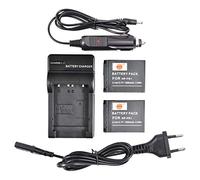 DSTE 2-Pieza Repuesto Batería y DC02E Viaje Cargador Compatible para Sony NP-FR1 Cyber-Shot DSC-F88 DSC-P100 DSC-P100/L DSC-P100/LJ DSC-P100PP DSC-P100/R DSC-P100/S DSC-P120 DSC-P150 DSC-P150/B