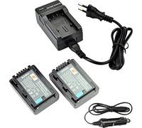 DSTE 2-Pieza Repuesto Batería y DC106E Viaje Cargador kit para Pancomoonic VW-VBY100 HC-V110 HC-V10 V110 K HC V110G HC V110GK K HC-V130 HC-V201 HC V201 K Cámara