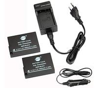 DSTE 2-Pieza Repuesto Batería y DC115E Viaje Cargador Compatible para Panasonic DMW-BLD10E Lumix DMC-G3 DMC-GF2 DMC-GX1 como Panasonic DMW-BLD10 DMW-BLD10E DMW-BLD10PP DE-A93B