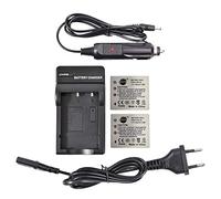 DSTE 2-Pieza Repuesto Batería y DC29E Viaje Cargador Compatible para Fujifilm NP-40 FinePix F460 F470 F480 F610 F650 F402 F403 F420 F455 F700 F710 F810 F811 J50 V10 Z1 Z2 Z3 Z5fd